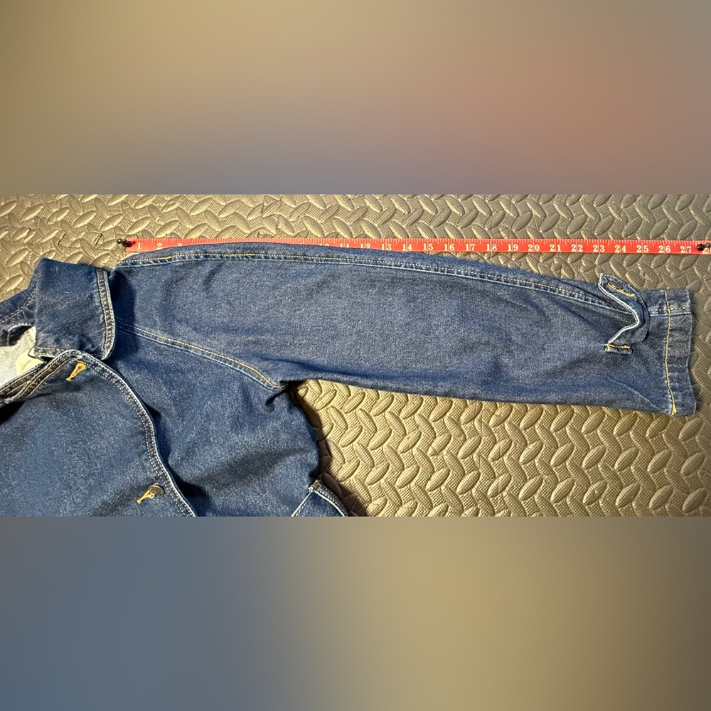 Universal Thread Blue Denim Trench Coat - Picture 7 of 9